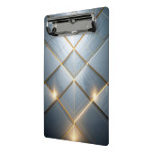 Goldene Geometrie Marmor Luxus Muster ミニクリップボード (アングル2)