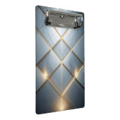 Goldene Geometrie Marmor Luxus Muster ミニクリップボード (アングル)