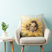 Goldene Hummel im Blütentanz1 クッション (椅子)