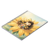 Goldene Hummel im Blütentanz1 ノートブック (左側)