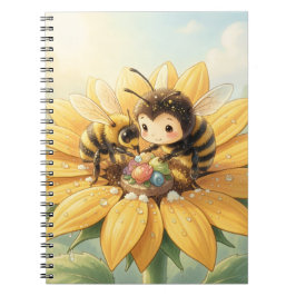 Goldene Hummel im Blütentanz1 ノートブック