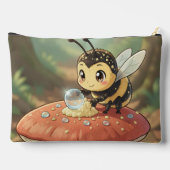 Goldene Hummel im Blütentanz アクセサリーポーチ (裏面)