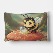 Goldene Hummel im Blütentanz アクセサリーポーチ (裏面)