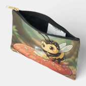 Goldene Hummel im Blütentanz アクセサリーポーチ (見開き)