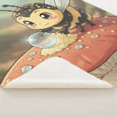 Goldene Hummel im Blütentanz シェルパブランケット (3/4)