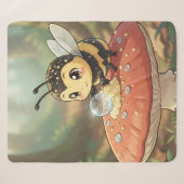 Goldene Hummel im Blütentanz シェルパブランケット (正面(横))