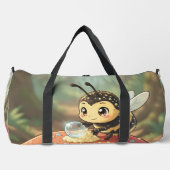 Goldene Hummel im Blütentanz ダッフルバッグ (正面)