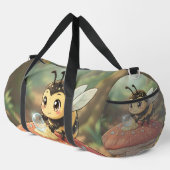 Goldene Hummel im Blütentanz ダッフルバッグ (右コーナー)