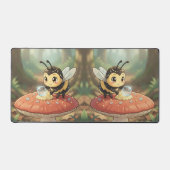 Goldene Hummel im Blütentanz デスクマット (正面)