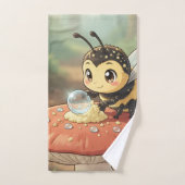 Goldene Hummel im Blütentanz バスタオルセット (ハンドタオル)