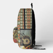 Goldene Hummel im Blütentanz プリントバックパック (右)