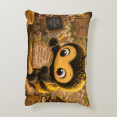 Goldene Hummel im Blütentanz.10 アクセントクッション (裏面(縦))