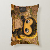 Goldene Hummel im Blütentanz.10 アクセントクッション (正面(垂直))