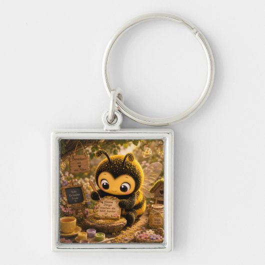 Goldene Hummel im Blütentanz.10 キーホルダー (正面)