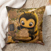 Goldene Hummel im Blütentanz.10 クッション (ブランケット)