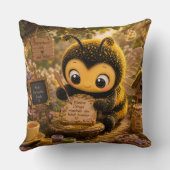 Goldene Hummel im Blütentanz.10 クッション (裏面)