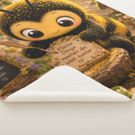 Goldene Hummel im Blütentanz.10 シェルパブランケット