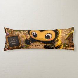 Goldene Hummel im Blütentanz.10 ボディピロー