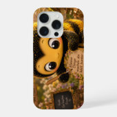 Goldene Hummel im Blütentanz.10 iPhoneケース (裏面)