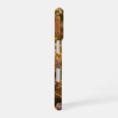 Goldene Hummel im Blütentanz.10 iPhone 16ケース (右側面)