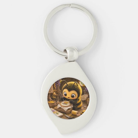 Goldene Hummel im Blütentanz.11 キーホルダー (正面)