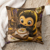 Goldene Hummel im Blütentanz.11 クッション (ブランケット)