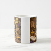 Goldene Hummel im Blütentanz.11 コーヒーマグカップ (中央)