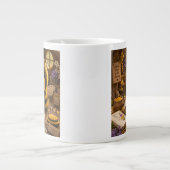 Goldene Hummel im Blütentanz.11 ジャンボコーヒーマグカップ (正面)