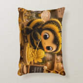 Goldene Hummel im Blütentanz.12 アクセントクッション (正面(垂直))