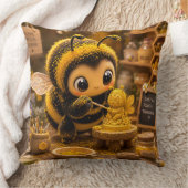 Goldene Hummel im Blütentanz.12 クッション (ブランケット)