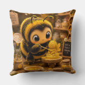 Goldene Hummel im Blütentanz.12 クッション (裏面)