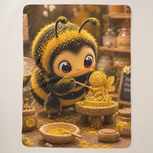 Goldene Hummel im Blütentanz.12 シェルパブランケット (正面)