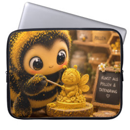 Goldene Hummel im Blütentanz.12 ラップトップスリーブ