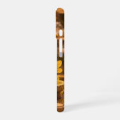 Goldene Hummel im Blütentanz.12 iPhone 16ケース (左側面)