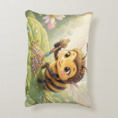 Goldene Hummel im Blütentanz.2 アクセントクッション (裏面(縦))