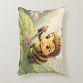 Goldene Hummel im Blütentanz.2 アクセントクッション (正面(垂直))