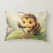 Goldene Hummel im Blütentanz.2 アクセントクッション (裏面)