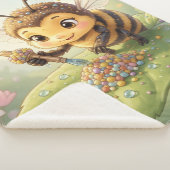 Goldene Hummel im Blütentanz.2 シェルパブランケット (3/4)