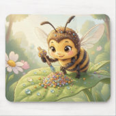 Goldene Hummel im Blütentanz.2 マウスパッド (正面)