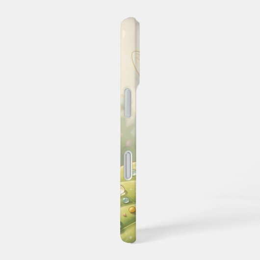Goldene Hummel im Blütentanz.2 iPhone 16ケース (右側面)
