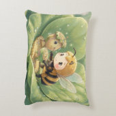Goldene Hummel im Blütentanz.3 アクセントクッション (裏面(縦))
