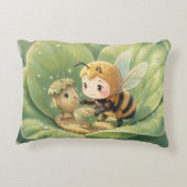 Goldene Hummel im Blütentanz.3 アクセントクッション (裏面)
