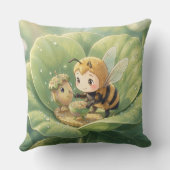 Goldene Hummel im Blütentanz.3 クッション (裏面)