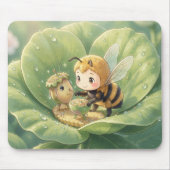 Goldene Hummel im Blütentanz.3 マウスパッド (正面)