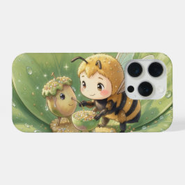 Goldene Hummel im Blütentanz.3 iPhone 15 Proケース