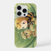 Goldene Hummel im Blütentanz.3 iPhoneケース (裏面)