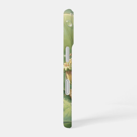 Goldene Hummel im Blütentanz.3 iPhone 16ケース (右側面)