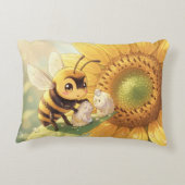 Goldene Hummel im Blütentanz.4 アクセントクッション (裏面)