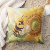 Goldene Hummel im Blütentanz.4 クッション (ブランケット)