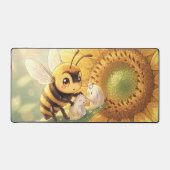 Goldene Hummel im Blütentanz.4 デスクマット (正面)